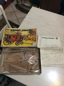Sehr seltenes Holzbausatz Stage Coach von Gakken Made Japan neue Sammlung - Bild 1 von 1