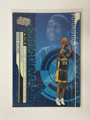 1999-00 Upper Deck Ionix Jonathan Bender Futuristic Rookies SP /3500. Pacers RC - Image 1 of 2