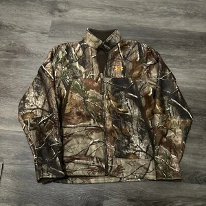 Men’s Under Armour ColdGear Ayton Camo Hunting Jacket Medium Fleece Lined Unisex - Picture 1 of 8
