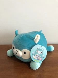NWT Kellytoy Squishmallow Cuddlers Pierre Alpaca Blue 9" Stackable Laying Plush - Picture 1 of 7