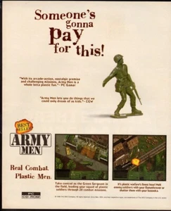 Anuncio impreso vintage JUEGOS T3DO Ejército Hombres Plástico Diversión Alguien va a pagar - Imagen 1 de 1