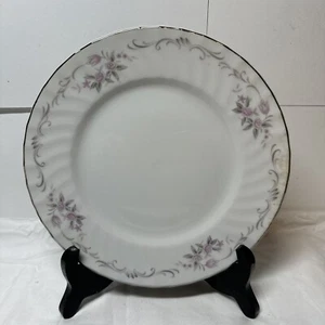 GENUINE PORCELAIN CHINA GOLD STANDARD PINK ROSE BREAD & BUTTER PLATE - Picture 1 of 6