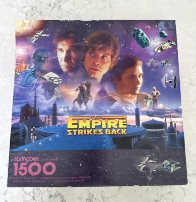 Rompecabezas Springbok 1500 piezas Star Wars Empire Strikes Back 1997 vintage - LEER Foto 1 de 4