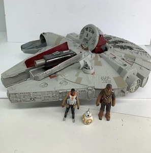 Hasbro Star Wars Millennium Falcon Spaceship 21” Toy C-001C / B3678 W/ 3 Figures - Picture 1 of 12