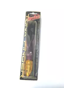 MegaBait Tuna Finder Tonno Candy 7" esca trolling piume nere nuovo in custodia oro - Foto 1 di 1