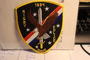 police patch RIGBY POLICE IDAHO - Picture 1 of 1