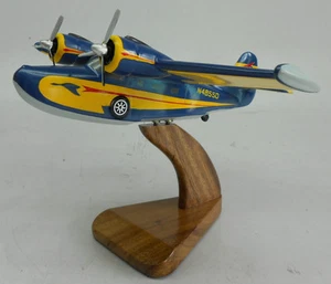 Grumman Goose otto posti trasporto aereo anfibio modello in legno spedizione gratuita - Foto 1 di 1