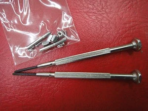 Pins Bars SCREWS TUBES SET Cartier Pasha use Bracelet strap band +2 DIY drivers - Picture 1 of 3