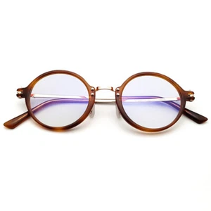 Montatura Occhiali Retro Rotondi Uomo Donna Vintage Ultra Leggeri Occhiali - Foto 1 di 23