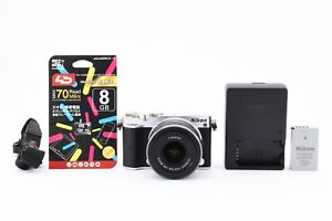 Nikon 1 J5 20.8MP Digital Silver 10-30mm Lens set [742shots! Excellent+++] Japan