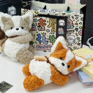 Cute Girl Women Plush Corgi Dog Doll Bag Cross Body Bag Pouch Soft Birthday Gift - Picture 1 of 24