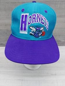Vintage Charlotte Hornets NBA Youth Front Row Snapback Hat Cap Teal 1990s - Bild 1 von 17