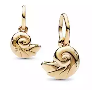 1pz Nuovo Ciondolo Argento Sterling 925 La Sirenetta Conchiglia Incantata - Foto 1 di 24
