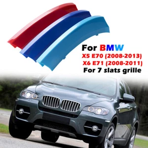 For BMW X5 E70 2008-13 X6 E71 E72 2008-11 Car Front Grille Grill Cover Trim Clip - Foto 1 di 6