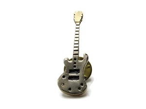 Electric Guitar Pin Black & Gold Tone - Imagen 1 de 4
