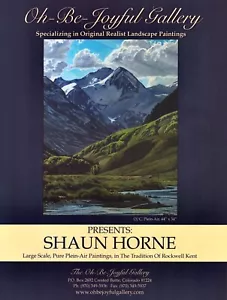 2008 SHAUN HORNE Art Gallery Exhibit 1-Page Magazine PRINT AD - Picture 1 of 1