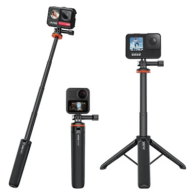 VRIG TP-08 Extendable Selfie Stick Tripod Table-top Mini Tripod For GoPro 11 10 - Image 1 of 4