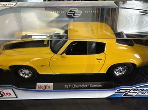 MAISTO 1:18 SCALE 1971 CAMARO Z-28 DIECAST, YELLOW. New Sealed. Bumblebee - Picture 1 of 6