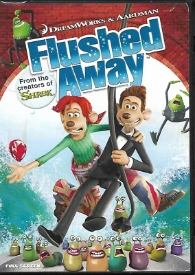 Flushed Away, From Creators of Shrek, DVD PG 2007 DreamWorks Foto 1 de 3