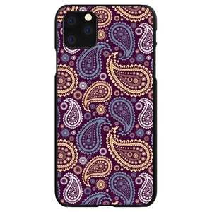 Funda rígida para iPhone/Samsung Galaxy púrpura amarillo azul cachemira - Imagen 1 de 38