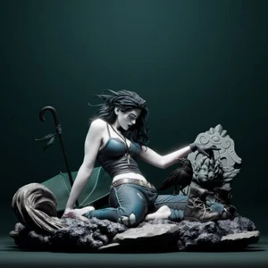 JLA SANDMAN DEATH dc DIGITAL STL file 3d READY TO PRINT AMAZING - Picture 1 of 15