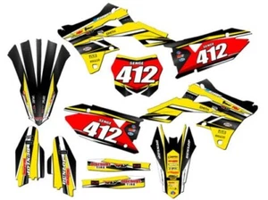 2018-2023 RMZ 450 VIGOR Yellow Senge Graphics Kit Compatible with Suzuki - Picture 1 of 10