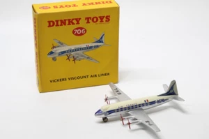 Dinky Toys Nº 706 'VICKERS VISCOUNT AIR LINER' Air France F-BGNL c.1956 - Imagen 1 de 16