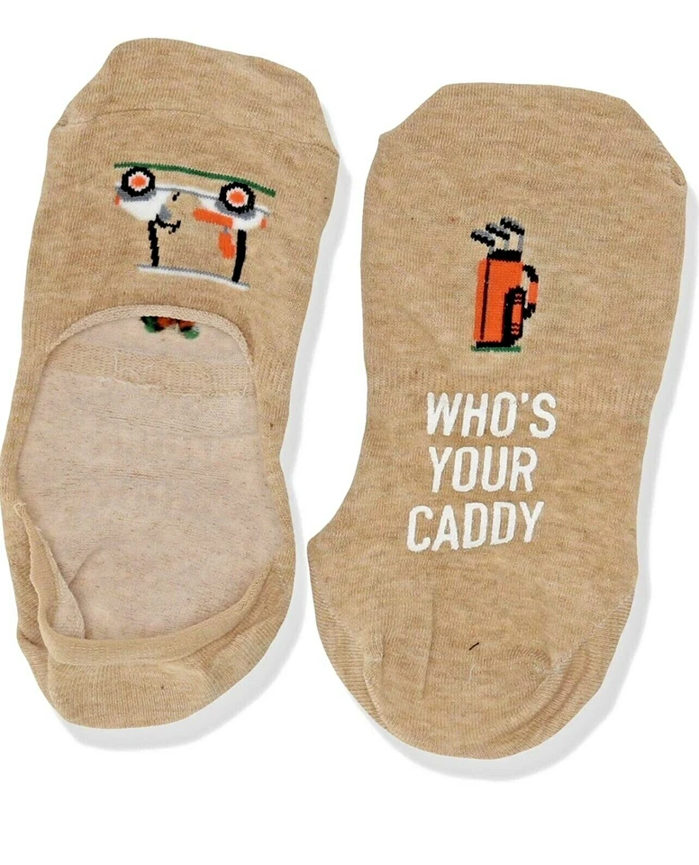 Calcetines de golf Hot Sox, "Whos your Caddy" No Show, para hombre talla 6-12 Foto 1 de 3