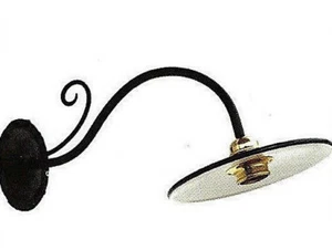LAMPADA NUOVA FERRO BATTUTO COD. 01 E PIATTO ACCIAIO DIAM 23,5 CM - Bild 1 von 1