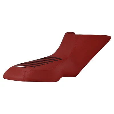 Cubierta de asiento Bombardier DS650 2000-2007 TODO GRANATE/COSTILLAS NEGRAS #258 Foto 1 de 4