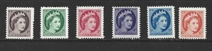 CANADA - 1954 QUEEN ELIZABETH II - WILDING PORTRAIT - SCOTT 337 TO 342 - MNH - Picture 1 of 1
