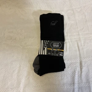 Camel City Mill Men's Merino Wool Lightweight Crew Socks Black - Size XLarge NWT - Picture 1 of 6