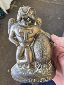 Vintage Banthrico Georgia Tech gelbe Jacken Maskottchen Fußball Münze Bank - Bild 1 von 5