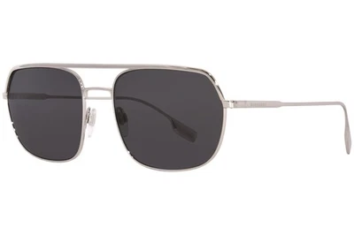 Gafas de sol Burberry Holborn B-3117 1005/87 para hombre plateadas/grises forma cuadrada 58 mm Foto 1 de 4