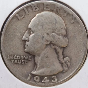 Washington Quarter 1943, sehr schöne Umlaufmünze, Store #QR991 - Bild 1 von 2