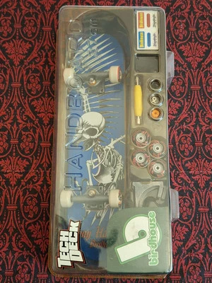 Raro Tech Deck Skateboard Tony Hawk 10.5" Handboard Birdhouse Skeleton Spitfire Foto 1 de 4