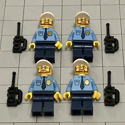 Lego  City Police Officer  Minifigure Set Of 4 3661 Bank & Money Transfer C6 49 - Image 1 of 2