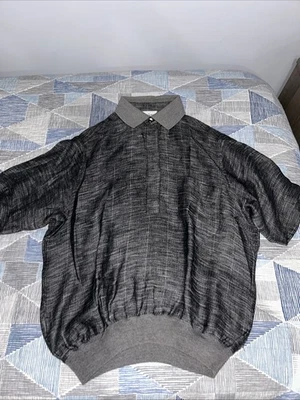 Polo GRAN SASSO Vintage Gris, Talla L, Hecho en Italia Foto 1 de 3