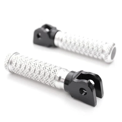 Reposapiés delanteros plateados M-Grip para Honda CBR600 F4i FS Sport 01-07 06 Foto 1 de 4