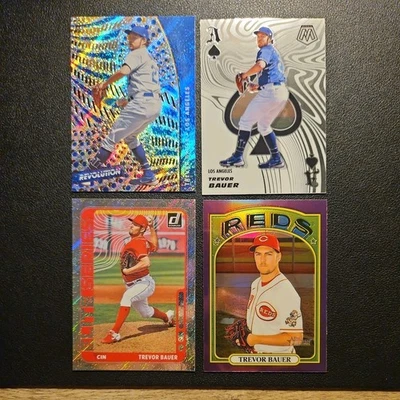 Лот товаров TREVOR BAUER (4) 2021 Topps Heritage, Donruss, Mosaic и Chronicles  - Изображение 1 из 4