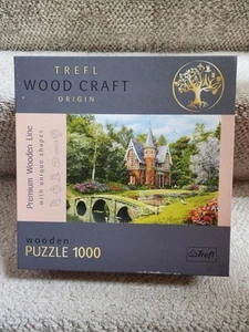 Trefl Wood Craft 1,000 Piece Wooden Puzzle - Victorian House! Pre-owned/Complete - Picture 1 of 10