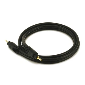 MONOPRICE 5576 A/V Cable, 3.5mm M/M cable, Black,3ft 14X097 - Picture 1 of 1