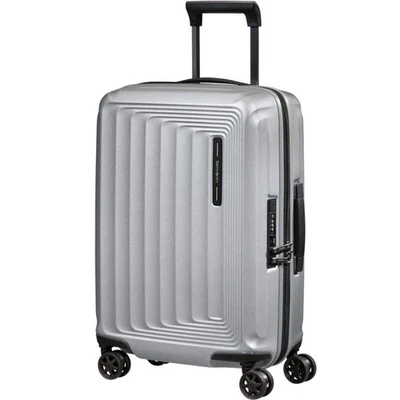 Samsonite Nuon Small/Cabin 55cm Hardside Suitcase Matt Silver 34399 - image 1 of 4