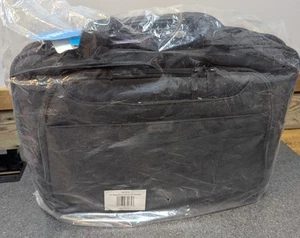 NEW Targus 17" Blacktop Deluxe Checkpoint-Friendly Briefcase DOME Protection - Afbeelding 1 van 2