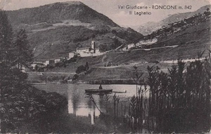 29-127) CARTOLINA VAL GIUDICARIE RONCONE LAGHETTO ANIMATA VIAGGIATA TRENTO - Picture 1 of 2