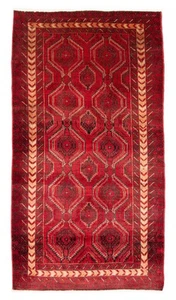 Vintage Hand-Knotted Area Rug 3'4" x 5'10" Traditional Wool Carpet - Picture 1 of 9