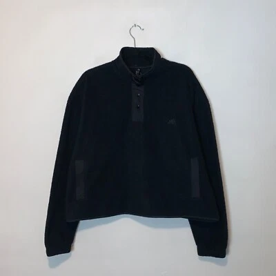 Adidas Sportswear Polar Fleece Pullover Sweatshirt in Black Women's Size XXL - Image 1 of 4