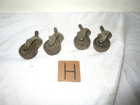 Set of four vintage 2 inch chair furniture swivel casters Cover