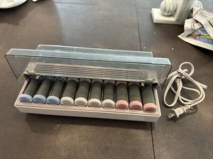 Vidal Sassoon Slimline Hairsetter VS-370 Hot Curlers 20 Velvet Rollers w/ Clips - Picture 1 of 5