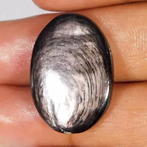 Pietra preziosa cabochon ovale cabochon 100% naturale unica potenza HYPERSTENE - Foto 1 di 3